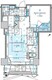 パークコート神宮北参道ザタワー 1308 間取り図