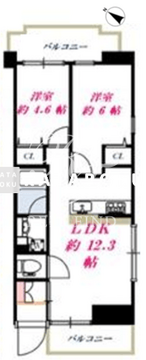 ミオ中目黒 901 間取り図
