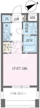 パシフィックレジデンス芝一丁目 1205 間取り図