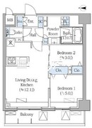 グランドマークレジデンス大森 502 間取り図
