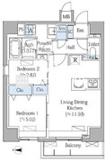 グランドマークレジデンス大森 803 間取り図