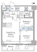 グランドマークレジデンス大森 902 間取り図