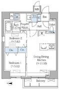 グランドマークレジデンス大森 1003 間取り図