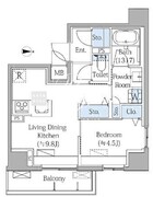 グランドマークレジデンス大森 1005 間取り図