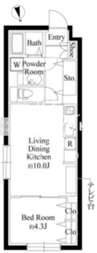 メモラ椎名町 503 間取り図