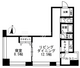 レジディアタワー麻布十番 1103 間取り図