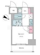 レジディア東品川 1008 間取り図