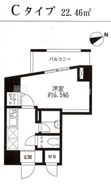 レジディア東品川 905 間取り図