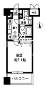 レジディア四谷三丁目 203 間取り図