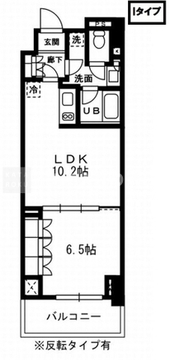 レジディア杉並方南町 612 間取り図