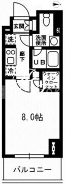 レジディア杉並方南町 121 間取り図