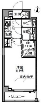 エスレジデンス王子イースト 303 間取り図