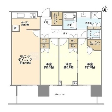 二子玉川ライズタワー＆レジデンス 605 間取り図