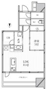 グランパセオ明大前 1005 間取り図