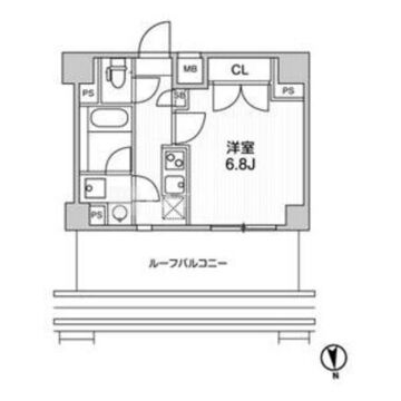 ザ・レジデンス神楽坂 606 間取り図