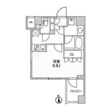 ザ・レジデンス神楽坂 414 間取り図