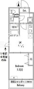 グランパセオ西新井 206 間取り図