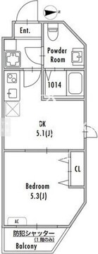 グランパセオ西新井 307 間取り図