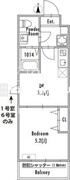 グランパセオ西新井 402 間取り図
