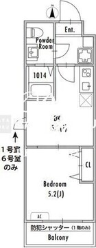 グランパセオ西新井 506 間取り図