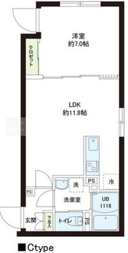 レピュア小石川レジデンス2 303 間取り図