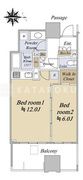 シティタワー銀座東 317 間取り図
