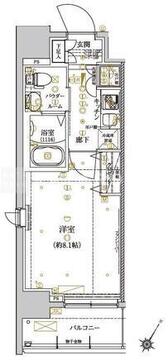 クレイシア王子 1401 間取り図