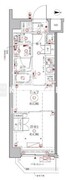 クレイシアIDZ幡ヶ谷 408 間取り図