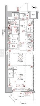 クレイシアIDZ幡ヶ谷 508 間取り図