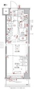 クレイシアIDZ幡ヶ谷 606 間取り図