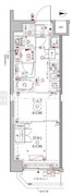 クレイシアIDZ幡ヶ谷 608 間取り図