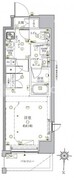 クレイシア亀戸サウスコート 208 間取り図