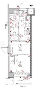 クレイシアIDZ幡ヶ谷 511 間取り図