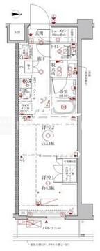 クレイシアIDZ幡ヶ谷 210 間取り図