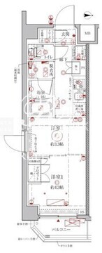 クレイシアIDZ幡ヶ谷 411 間取り図