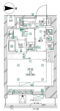 クレイシア江戸川橋レーヴ 503 間取り図