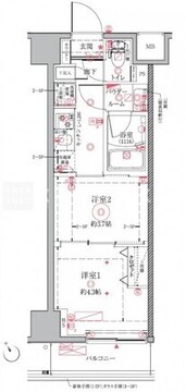 クレイシア門前仲町ザ・レジデンス 311 間取り図