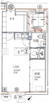 ジェノヴィア大森町 205 間取り図