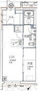 ジェノヴィア大森町 206 間取り図