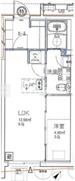 ジェノヴィア大森町 306 間取り図