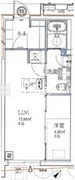 ジェノヴィア大森町 406 間取り図
