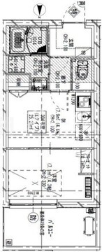 ジェノヴィア大森町2 304 間取り図