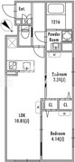 グランパセオ中野新井薬師前 104 間取り図