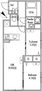 グランパセオ中野新井薬師前 104 間取り図