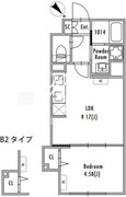 グランパセオ中野新井薬師前 203 間取り図
