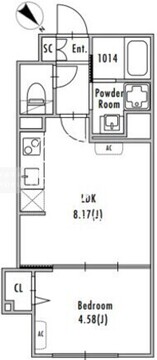 グランパセオ中野新井薬師前 204 間取り図