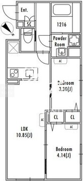 グランパセオ中野新井薬師前 205 間取り図