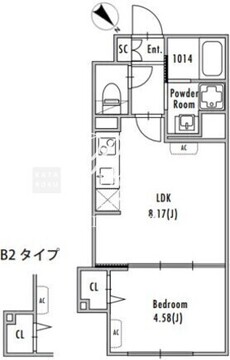 グランパセオ中野新井薬師前 303 間取り図