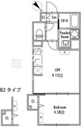 グランパセオ中野新井薬師前 403 間取り図