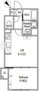 グランパセオ中野新井薬師前 404 間取り図